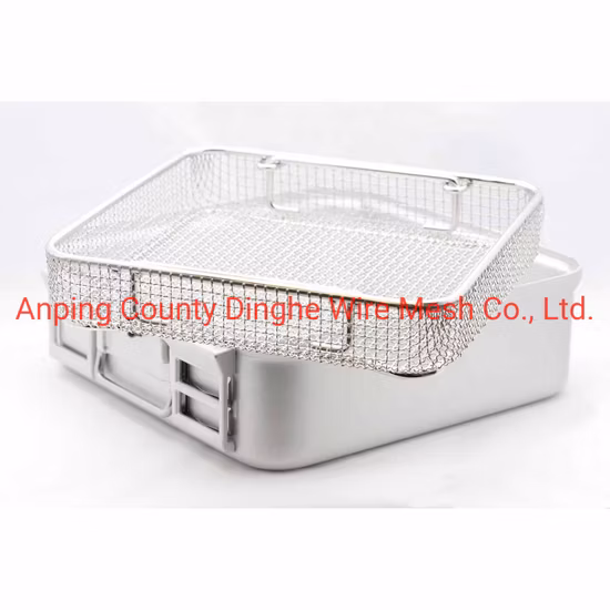 Medizinische Sterilisationskörbe mit Deckel und Verschlussverschluss