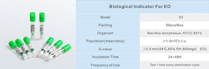 Medical Consumables Auto Rapid Readout Biological Indicator for Steam Sterilization